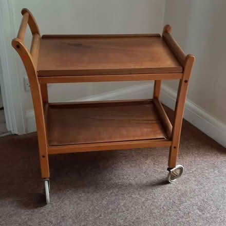 Photo of free Mid century solid wood trolley (Fleetville AL1) #1