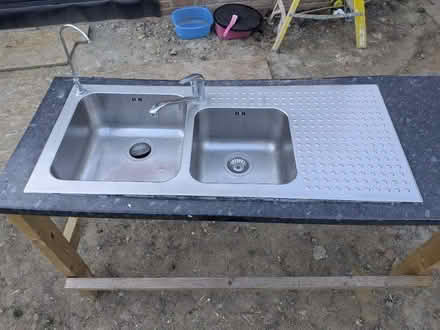 Photo of free Large stainless double sink (Norbiton KT3) #2