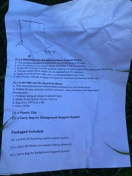 Photo of free Backdrop/screen (Kings Heath B14) #2