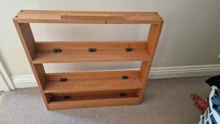 Photo of free Wooden display shelf (Brackley NN13) #2