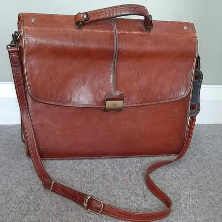 Photo of free Leather briefcase (Fleetville AL1) #1