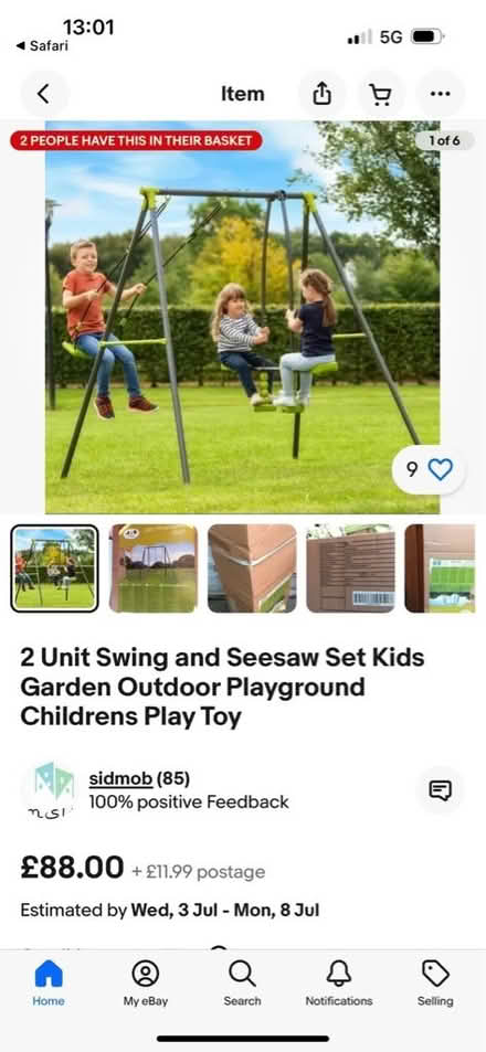Photo of free Baby swing and sea saw set (Addlestone) #1
