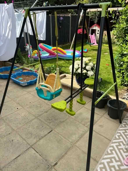 Photo of free Baby swing and sea saw set (Addlestone) #2