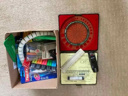 Photo of free Three boxes of various stationary items (Scotton HG5) #3