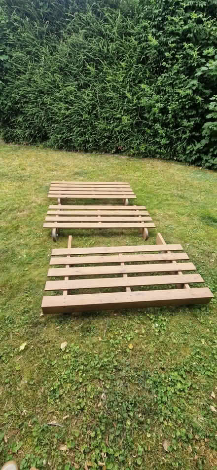 Photo of free Wooden futon base and mattress (Salisbury SP1) #1