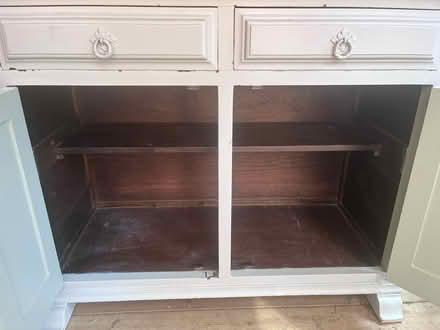 Photo of free Wooden cupboard with shelving (Wye) #4
