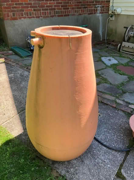 Photo of free rain barrel/cistern 65gal plastic (Newton Center) #4