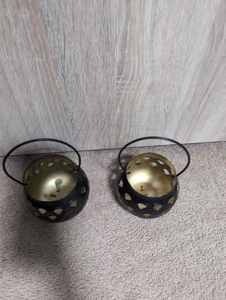 Photo of free Pair of metal candle holders (HA3 Harrow) #2