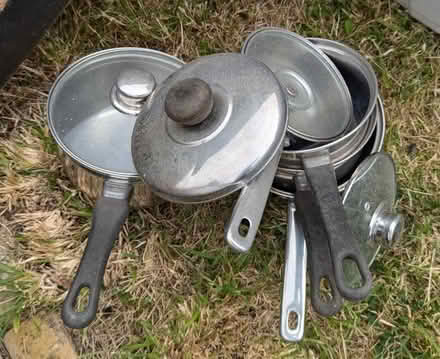 Photo of free Saucepans and lids (Mudeford BH23) #1