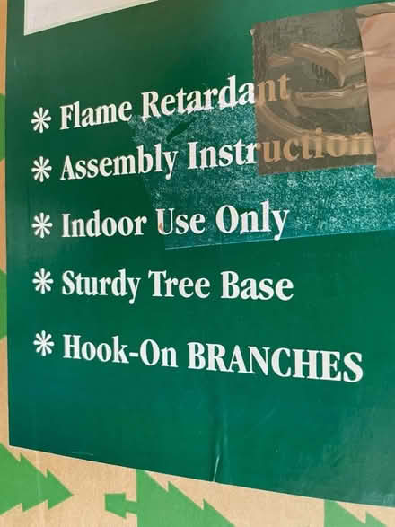 Photo of free Christmas Tree (Artificial) Green Box (Middleyard GL10) #2