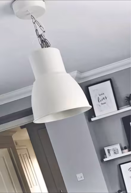 Photo of free 2 white large ikea lights (Long Stratton NR15) #2