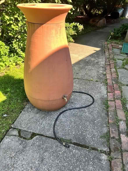 Photo of free rain barrel/cistern 65gal plastic (Newton Center) #1