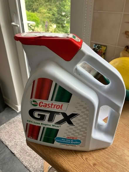 Photo of free Castol GTX 15-W 40 oil 2L left in bottle (Kendal LA9) #2