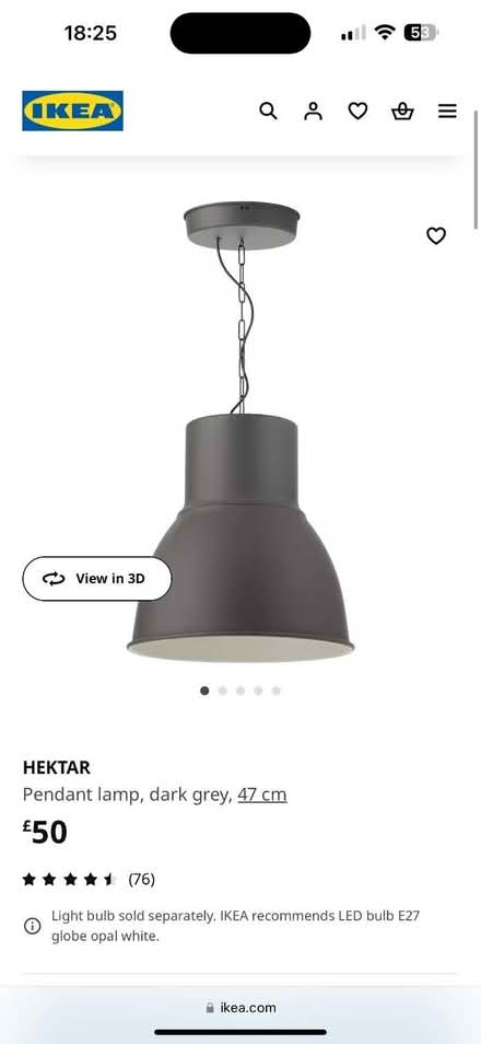 Photo of free 2 white large ikea lights (Long Stratton NR15) #1