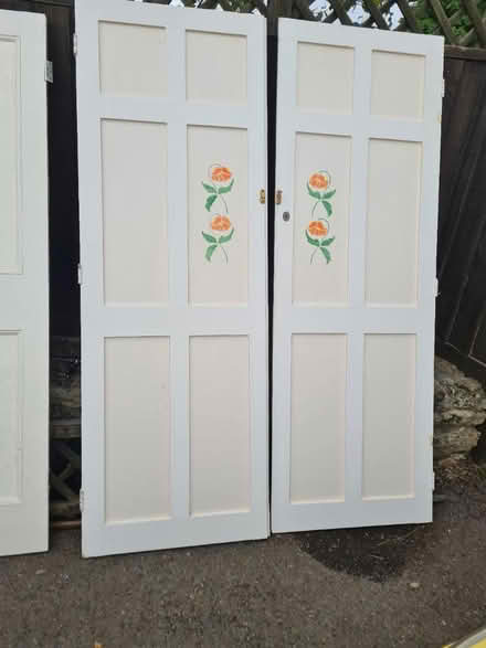 Photo of free Two pairs of painted cupboard doors (EX13) #3