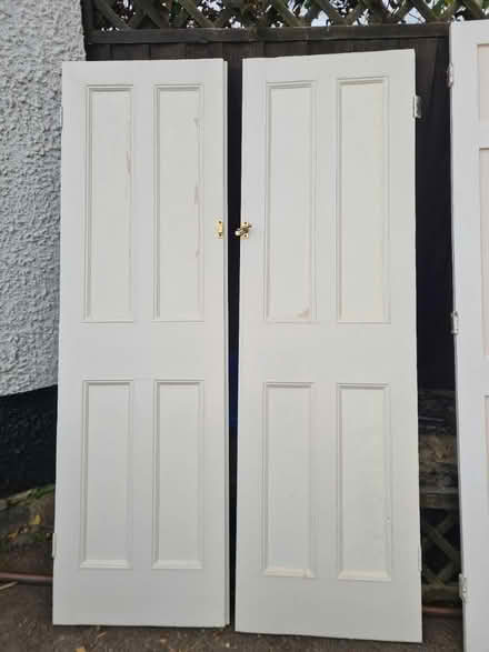 Photo of free Two pairs of painted cupboard doors (EX13) #2