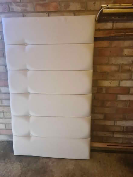 Photo of free Cream headboard double bed (Maidstone) #1