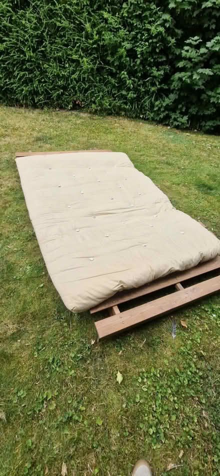 Photo of free Wooden futon base and mattress (Salisbury SP1) #2