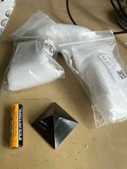 Photo of free Small black glass pyramids x 4 (Nash MK17) #1