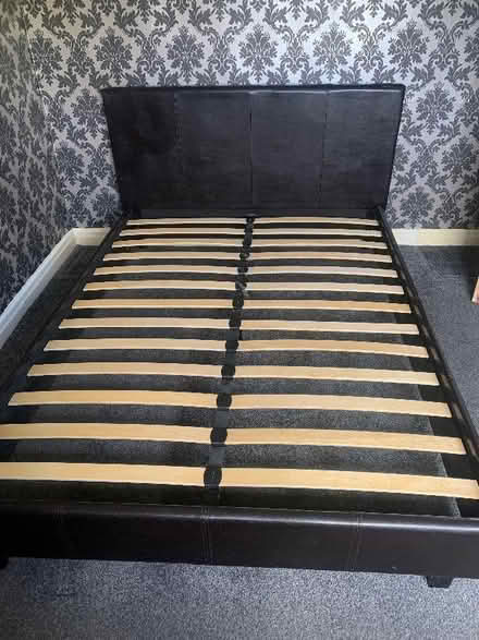 Photo of free Faux Leather double bed base (Beech Hill WN6) #1