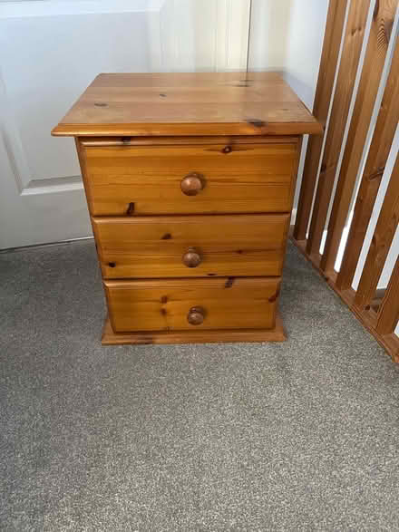 Photo of free Wooden bedside table (Whitley Bay NE25) #1