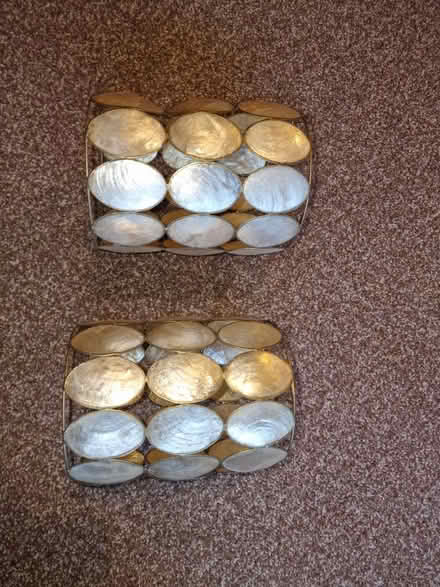 Photo of free 2 mother of pearl table Lampshades (RG24) #1