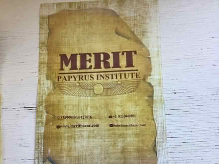 Photo of free Sheet of Papyrus paper from Egypt (Above downtown) #2