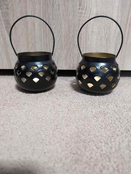 Photo of free Pair of metal candle holders (HA3 Harrow) #1