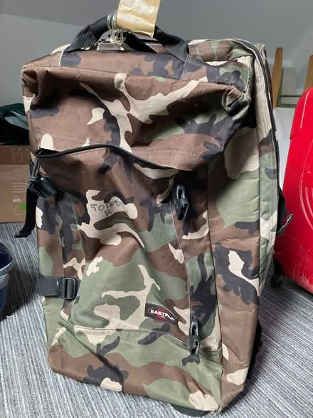 Photo of free Fabric military style suitcase (Henley in Arden) #1