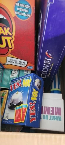 Photo of free Box of board games and quiz/trivia cards (Corringham SS17) #2