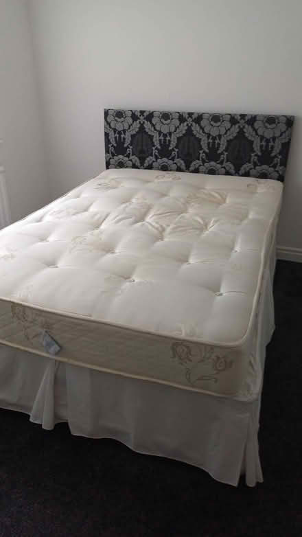 Photo of free Double 4'6" bed complete with headboardd (Seamer TS9) #1