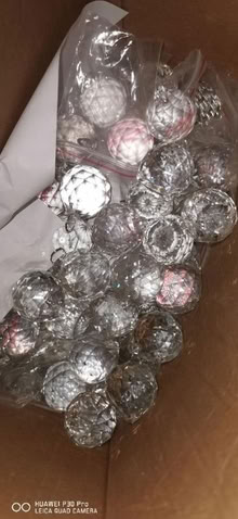 Photo of free Random box of glass crystal faceted hanging balls. (Straiton EH20) #1