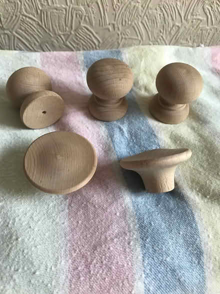 Photo of free Unused/unpainted wooden knobs (Welling, DA16) #1