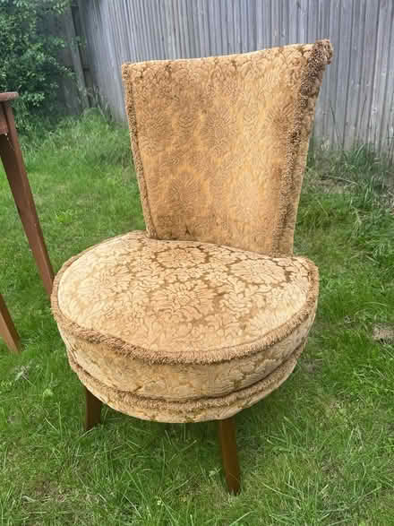 Photo of free Antique gold nursing chair (Wye) #2