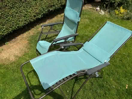 Photo of free 2 zero gravity reclining chairs (Watton at Stone SG14) #1