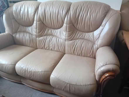 Photo of free Leather Sofa (Trent Vale) #2