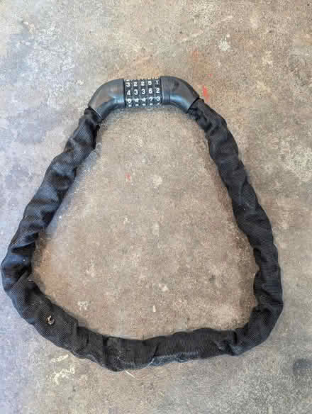 Photo of free Bike chain combo lock (Davis Square Somerville) #1