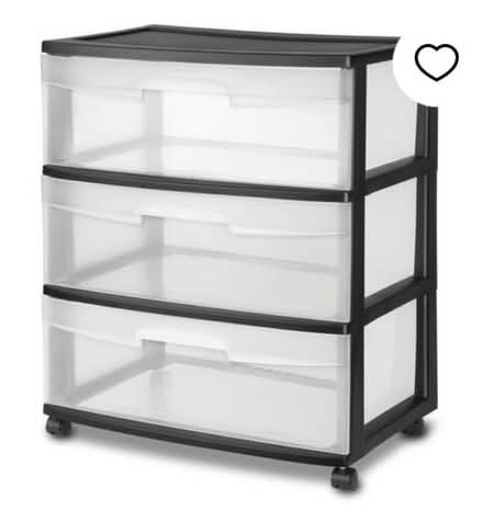 Photo of 3 drawer plastic “dresser” (South of downtown Indy) #1