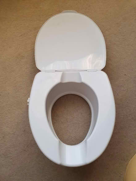 Photo of free Raised toilet seat and sponge ring (Downley HP13) #1
