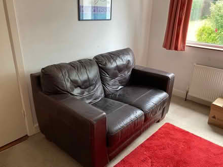 Photo of free Leatherette couch (Glenageary, Co. Dublin) #1
