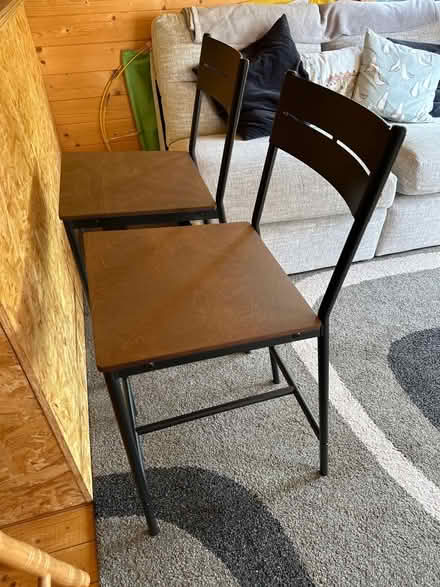 Photo of free Pair Modern Ikea Bar Stools (Staines-upon-Thames TW18) #1