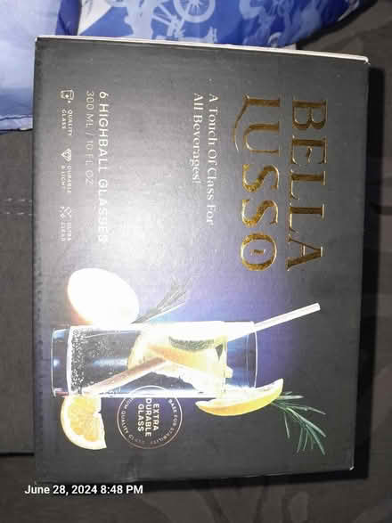 Photo of free Set of 6 highball drinking glasses (Upper Marlboro) #1