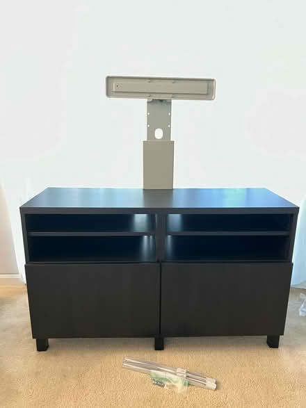 Photo of free IKEA Besta TV Bench with TV Mount (Columbia) #2