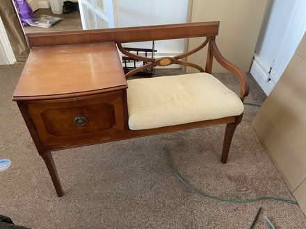 Photo of free Chair with attached table (South Ham RG22) #1