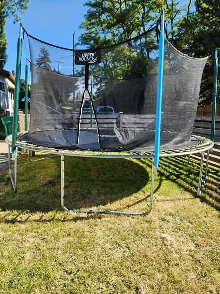 Photo of free 12 ft trampoline with net (Shoreline) #1