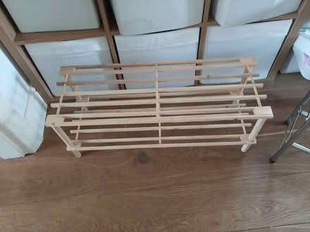 Photo of free Wooden shoe rack (OX3 sandhills) #1