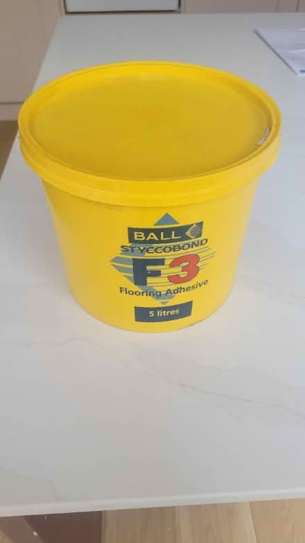 Photo of free Flooring adhesive (CF5 Victoria Park) #1