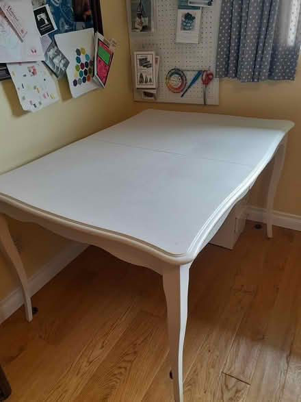 Photo of free Sturdy white table (Como Lake Ave) #1