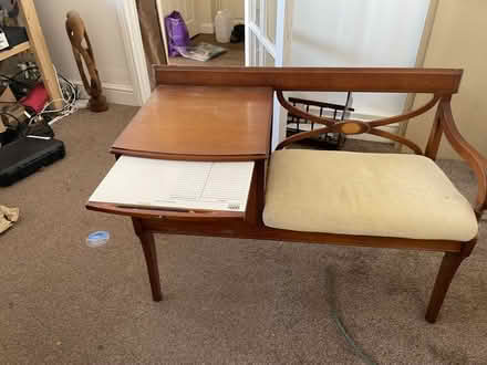 Photo of free Chair with attached table (South Ham RG22) #2