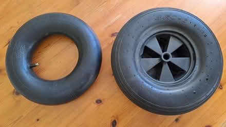 Photo of free Wheelbarrow wheel (pneumatic) (Wokingham RG40) #1